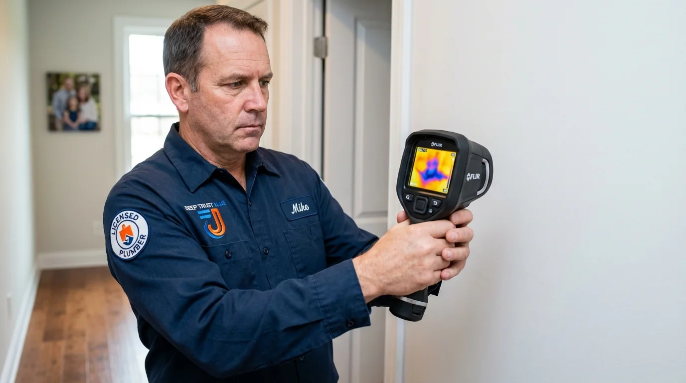 Thermal imaging leak detection by Johns Plumbing LLC in Vevay